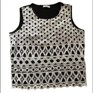 Black Shirt Knit Top Stizzoli IT 58